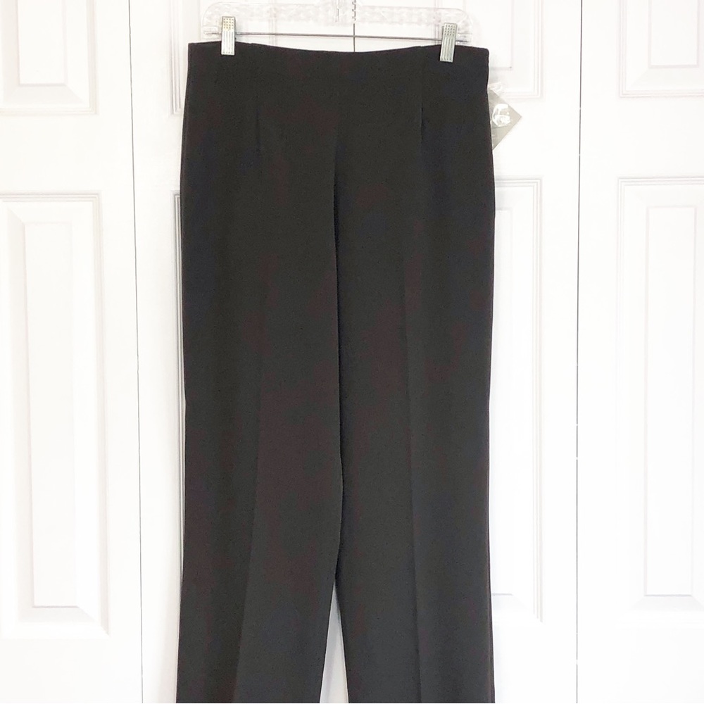 NWT Taylor Brooke Espresso Brown Ultimate Side Zip Pants 10P